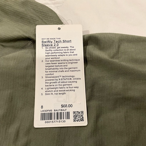 New Lululemon Swiftly tech Short Sleeve 2.0 - Picture 6 of 6